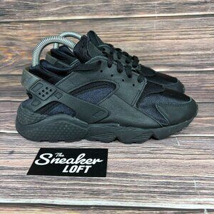 Nike Air Huarache Women's Triple Black Athletic Running Shoes